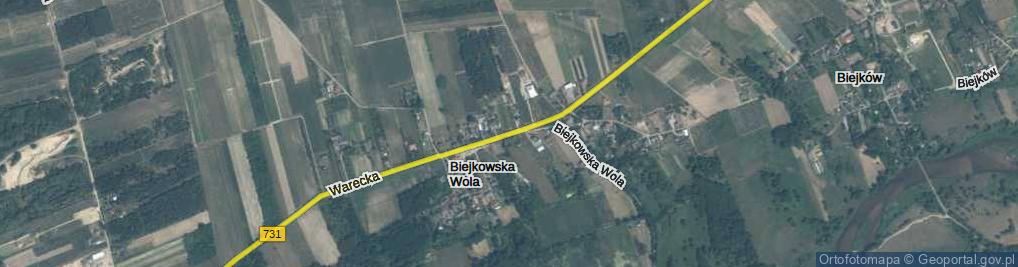 Zdjęcie satelitarne Biejkowska Wola ul.